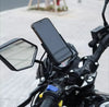 Motorcycle Mobile Holder With Charger Aluminium Body Durable And Convenient