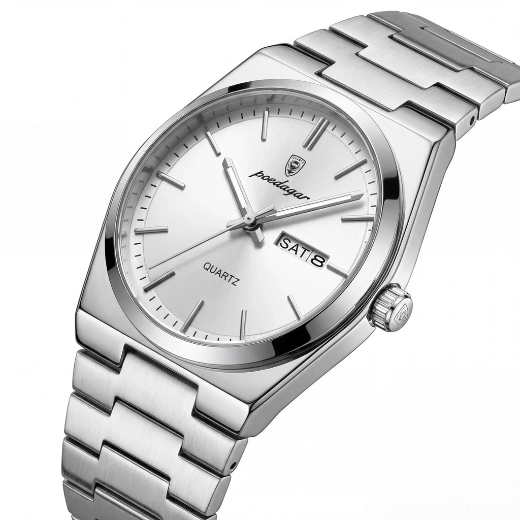 Premium Stainless Steel Quartz Watch PRX Style Elegant Durable Timepiece With Stainless Steel Strap And Precise Quartz Mechanism