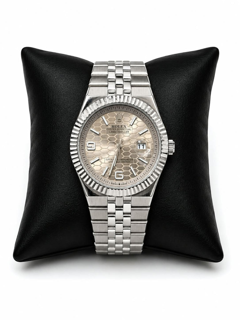 Rolex Style Semi-Automatic Jubilee Watch - Blue